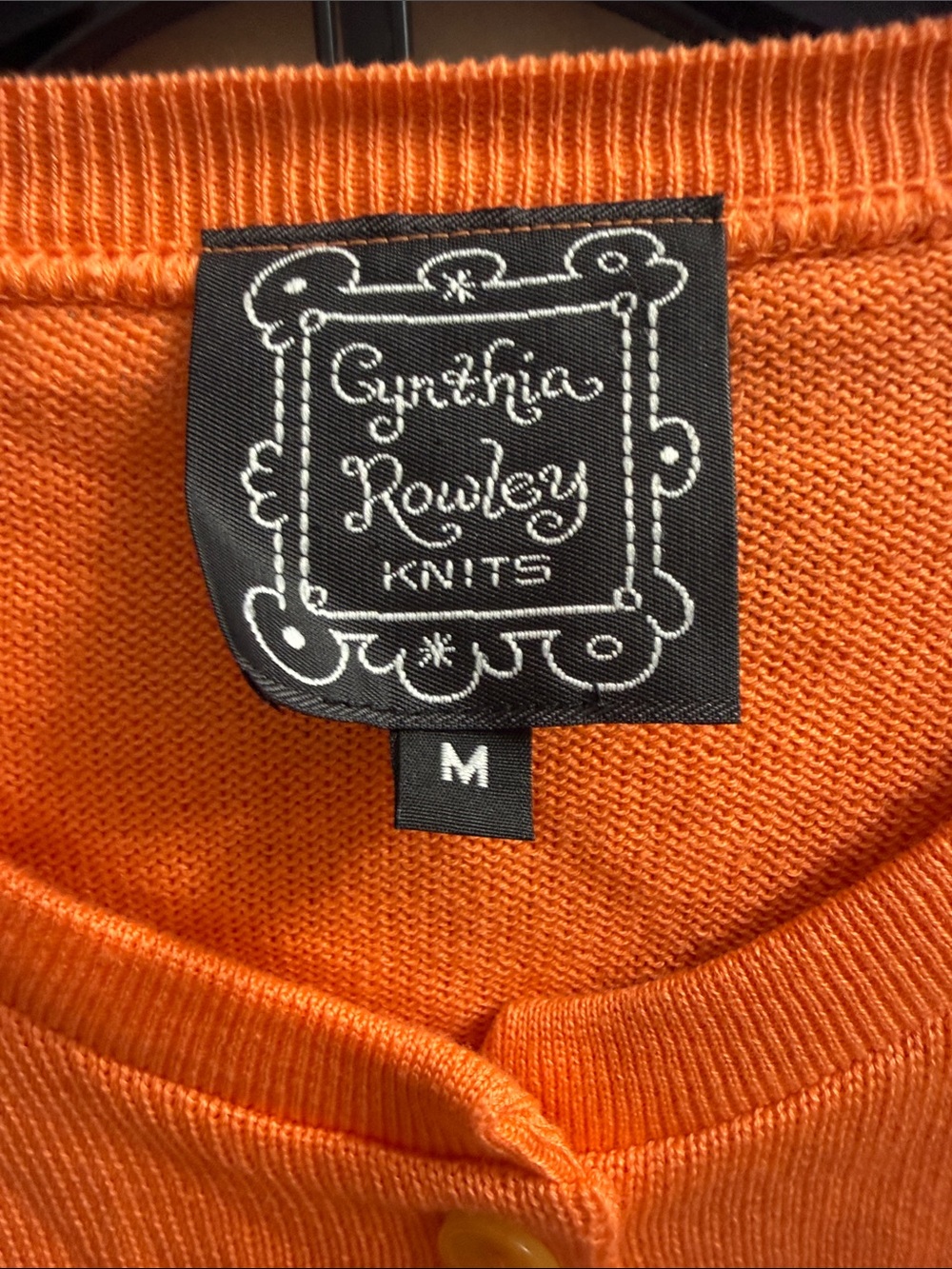 Cynthia Rowley Orange Knit Cardigan & Sleeveless Sweater Set - Picture 5 of 10